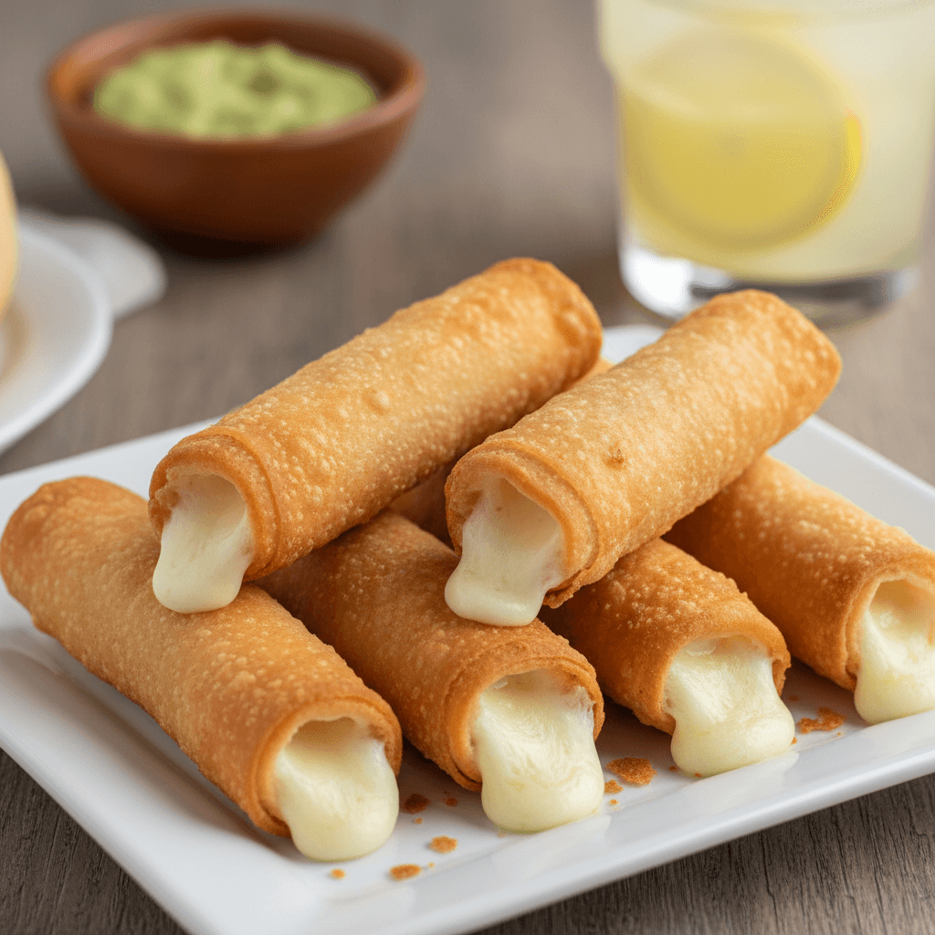 Tequeños venezolanos de queso dorados